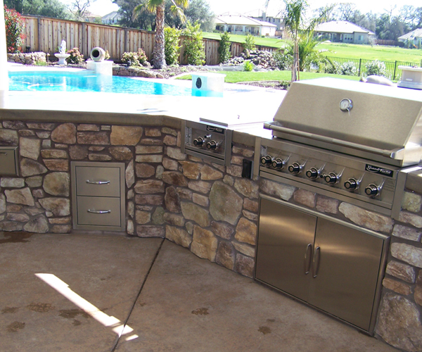 Custom Outdoor BBQ Kitchen Custom Outdoor Kitchen Fairfield
