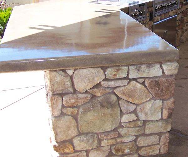 Custom Concrete Countertops Custom Outdoor Kitchen Fairfield