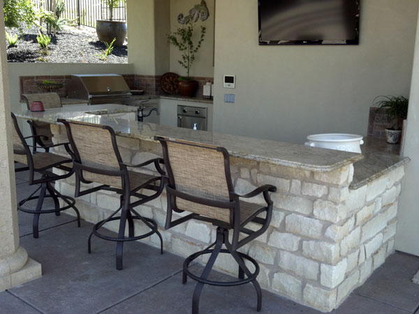 Custom Granite Countertop Outdoor Kitchen Sacramento