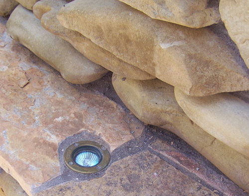 Bold Rock Stone Outdoor Kitchen Concrete