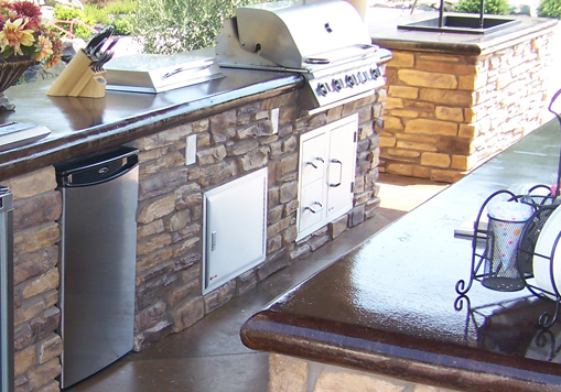 Outdoor Kitchen Countertops Concrete