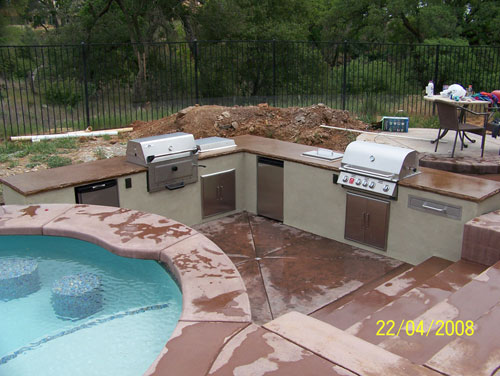 Outdoor Kitchen Sacramento, CA New Style Contemporary Outdoor Kitchen
