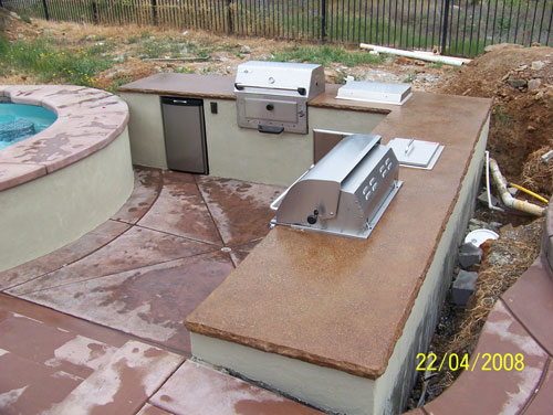 Outdoor Kitchen Sacramento, CA New Style Contemporary Outdoor Kitchen