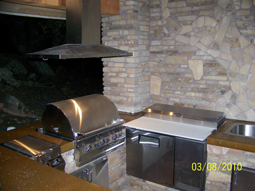 Outdoor Kitchen Sacramento Grill/ Hood/ Deep Fryer/ Outdoor Kitchen Sacramento