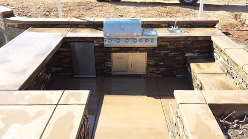 in ground outdoor kitchen Sacramento in ground outdoor kitchen Sacramento