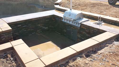 in ground outdoor kitchen Sacramento in ground outdoor kitchen Sacramento