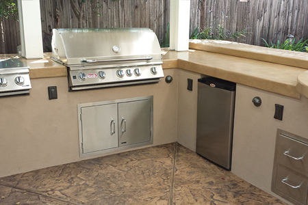 Concrete Outdoor BBQ Island Sacramento