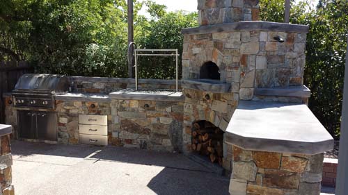 Outdoor Pizza Oven BBQ Island Sacramento