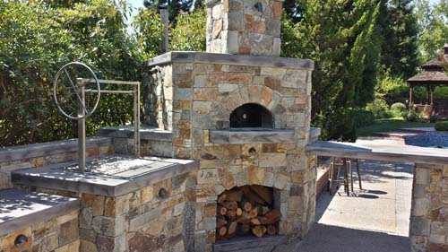 Outdoor Pizza Oven BBQ Island Sacramento