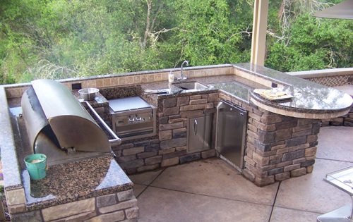 BBQ, Grill, Burners, Sink Fridge Outdoor Kitchen